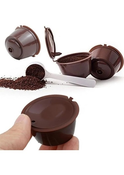 Kumral Tarzı Kahve Makinesi Yeniden Kullanılabilir Kapsül Kahve Fincanı Filtre Kahve Fincanı Tutacağı Dolce Gusto Nescafe Için Pod Süzgeç (Yurt Dışından) fiyatları