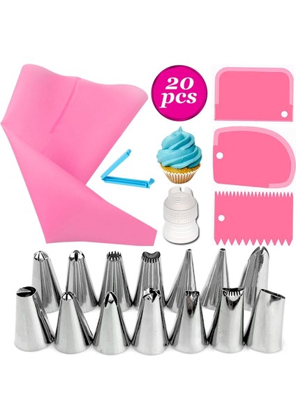 Gök Mavisi Tarzı Et Kek Aletler Kiti Buzlanma G Nozullar Pasta Poşetleri Plastik Pişirme Kek Kazıyıcı Kremalı Kek Kesici Dekorasyon Aletleri (Yurt Dışından) fırsatları