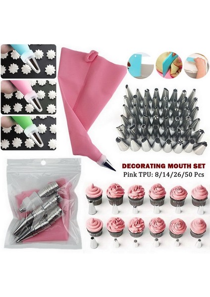 13 Adet Pembe Stil Licone Pastacılık Aleti Mutfak Dıy Buzlanma G Nozulu + Yeniden Kullanılabilir Krem Torbası Kek Dekorasyon Araçları Pasta Torbası Nozulları (Yurt Dışından) fiyatları