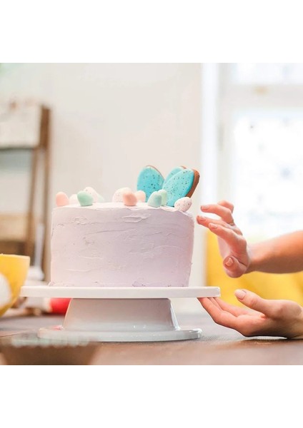 1 Takım Tarzı Dıy Tava Pişirme Araçları Plastik Kek Araçları Döner Tabla Döner Plastik Hamur Bıçağı Kek Dekorasyon Kremalı Kek Standı Döner Tabla (Yurt Dışından) fırsatları