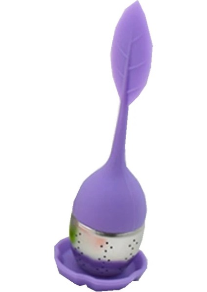 Mor Tarzı Ute Çay 7 Renk Tatlı Yaprak Silikon Çay Demlik Yeniden Kullanılabilir Süzgeç Damla Tepsisi Yenilik Çay Topu Bitkisel Baharat Filtre Çay Araçları (Yurt Dışından)