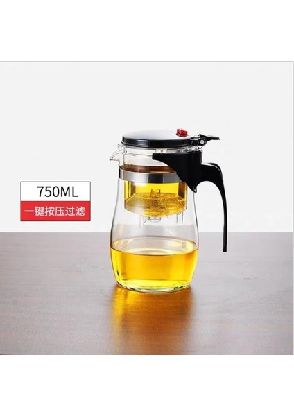 750ML Tarzı Paslanmaz Çelik Demlik ile Isıya Dayanıklı Cam Çaydanlık Isıtmalı Konteyner Çaydanlık Iyi Temizle Su Isıtıcısı Kare Filtre Sepetleri (Yurt Dışından)