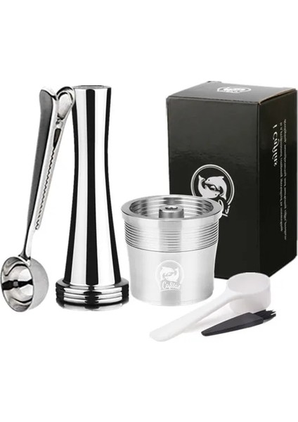 1 Kapsülleyici 1tamp 1s Stili Icafilas Doldurulabilir Kapsül Pod Yeniden Kullanılabilir Filtre Fincan Illy Xy Tipi Kahve Makinesi Için Fit Metal Paslanmaz Çelik Kahve Kapsülü (Yurt Dışından)