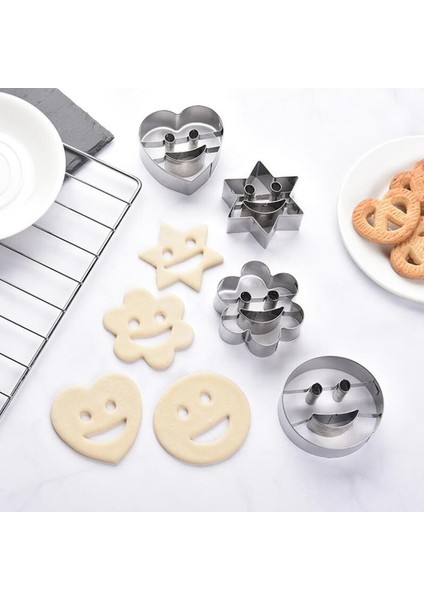 10 Adet Bir Stil Et Çerez Kesici Bisküvi Kalıbı Paslanmaz Çelik Gülen Tipi Dıy Çerez Bisküvi Kalıbı Kek Pişirme Araçları Mutfak Bakeware Kalıp (Yurt Dışından) modelleri