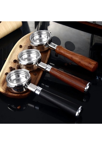 SIYAH-58MM-TREFOIL Stili 58MM Kahve Dipsiz Portafilter Filtre Sepeti La Marzocco E61 Için Yedek Paslanmaz Çelik Espresso Makinesi Aksesuarı (Yurt Dışından) fırsatları