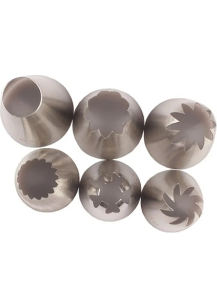 Menekşe Tarzı 6 Adet Çiçek Yaprağı Krem Ipuçları Paslanmaz Çelik Buzlanma G Nozulları Fondan Kek Dekorasyon Memesi Cupcake Dekorasyon Pasta Aracı (Yurt Dışından) modelleri