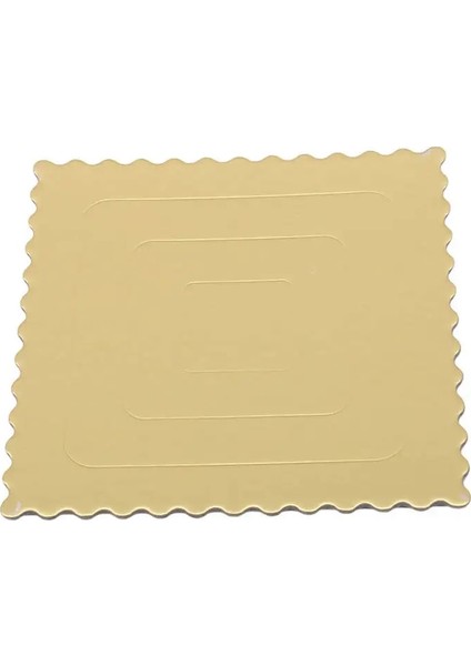 Kare Tarzı 28CM Mousse Kek Panoları Kağıt Cupcake Tatlı Tepsisi Altın Kek Kurulu Kağıt Tabanı Pasta Pişirme Mat Kek Süslemeleri Aracı (Yurt Dışından)