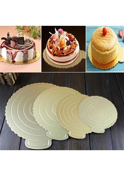 Kare Tarzı 28CM Mousse Kek Panoları Kağıt Cupcake Tatlı Tepsisi Altın Kek Kurulu Kağıt Tabanı Pasta Pişirme Mat Kek Süslemeleri Aracı (Yurt Dışından) modelleri