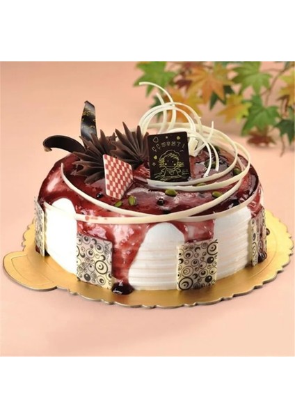 Kare Tarzı 28CM Mousse Kek Panoları Kağıt Cupcake Tatlı Tepsisi Altın Kek Kurulu Kağıt Tabanı Pasta Pişirme Mat Kek Süslemeleri Aracı (Yurt Dışından) fırsatları