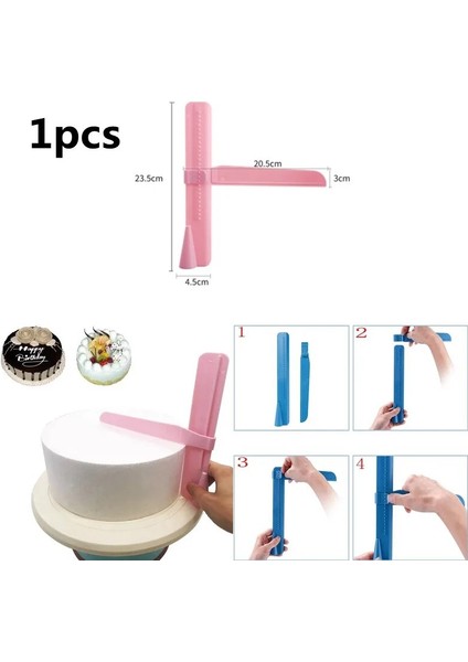 Pembe 1 Adet Tarzı Pcs Tek Kullanımlık Pasta Torbaları Buzlanma Kek Krema Dekorasyon Mutfak Yemek Hazırlama Torbaları Fincan Kek G Pişirme Araçları (Yurt Dışından)