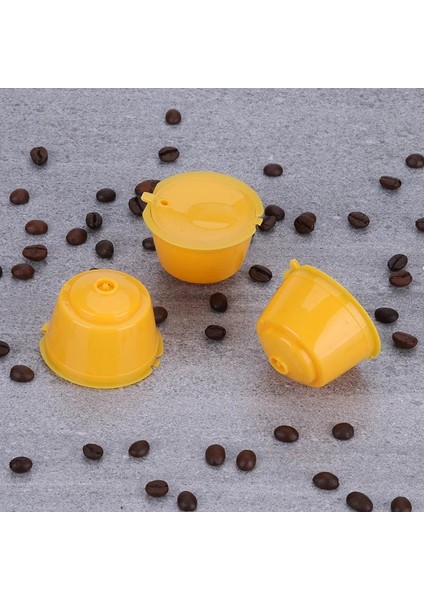 Sarı Stil 3 Parça Nespresso ve Kahve Kapsülü Nestle Dolce Gusto Kapsül Yeniden Kullanılabilir Kahve Filtresi Kapsül Makinesi Doldurulabilir Cafe Kapsül (Yurt Dışından)