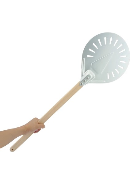 7 Inç 60CM Tarzı Delikli Pizza Torna Kabuğu Pizza Küreği Alüminyum Ahşap Saplı Pizza Kabuğu Kürek Kısa Pizza Aleti Kaymaz Sap (Yurt Dışından) fırsatları