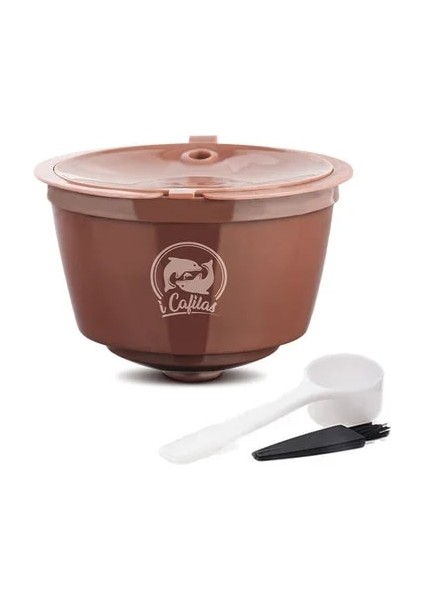 1 Kahverengi Kapsül Stili Nescafe Dolce Gusto Kahve Kapsül Filtreleri Fincan Doldurulabilir Yeniden Kullanılabilir Kahve Için Icafilas 3. Nesil Yeniden Kullanılabilir Kapsül (Yurt Dışından)