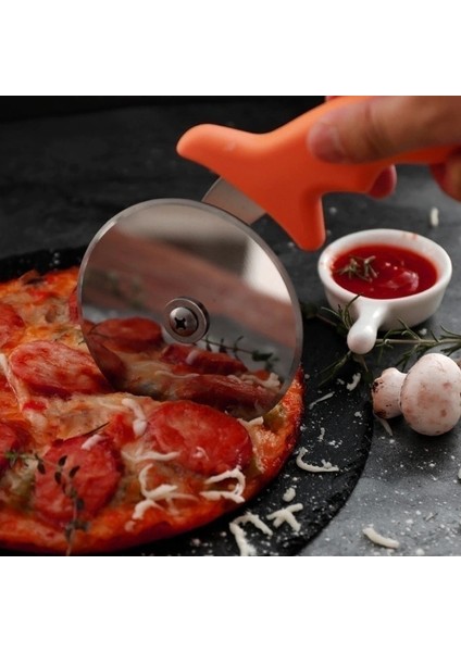6.8cm Kırmızı Stil Ev Pizza Bıçağı Paslanmaz Çelik Pizza Tek Tekerlekli Kesim Aletleri Çapı 6.8cm Mutfak Kek Aletleri Tekerlekli Waffle Çerezleri (Yurt Dışından) fiyatları