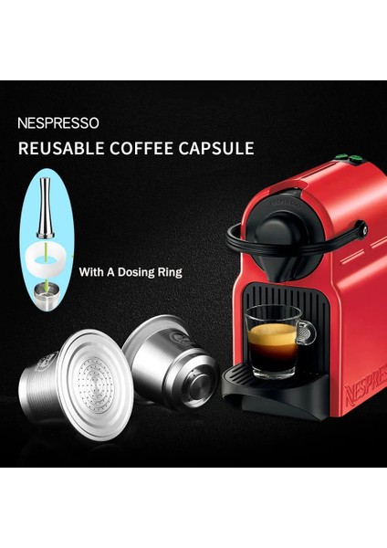 2 Kapsül 1 Kurcalama Stili Nespresso Için Icafilas Kahve Kapsülü Paslanmaz Çelik Kahve Kapsülleri Espresso Kahve Makinesi Için Doldurulabilir Yeniden Kullanılabilir Filtreler (Yurt Dışından) fiyatları