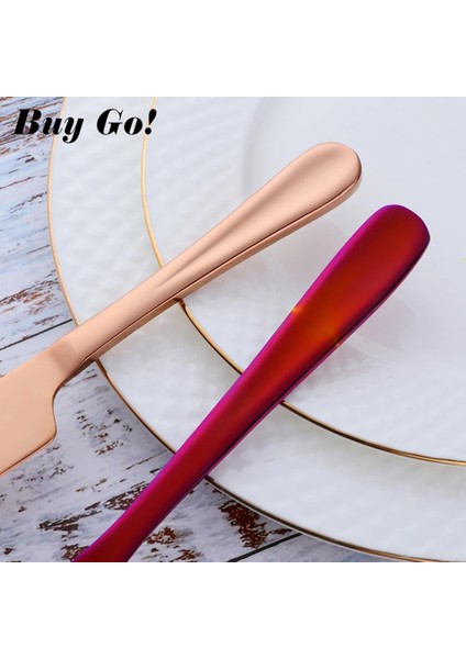 Gökkuşağı Tarzı Paslanmaz Çelik Kek Kürek Kesici Set Peynir Pizza Pasta Pasta Spatulaları Sunuculu Altın Ekmek Bıçağı Pişirme Pişirme Aracı (Yurt Dışından) modelleri