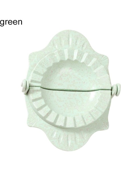 Yeşil Stil Pişirme Araçları Hamur Kalıp cl Buğday Samanı Taşınabilir Hamur Makinesi Cihazı Jiaozi Pierogi Kalıp Mutfak Aksesuarları (Yurt Dışından)