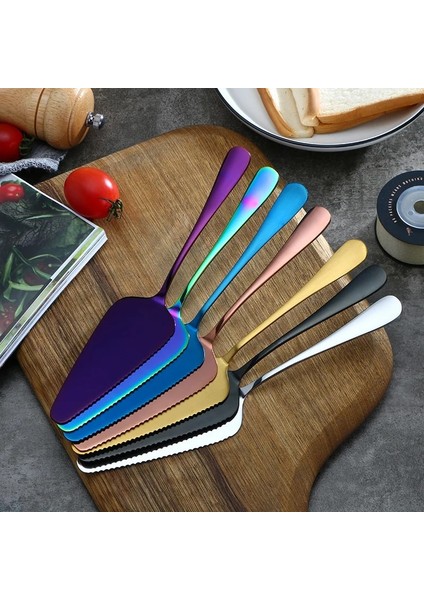 Siyah Stil High-End Kek Kürek Paslanmaz Çelik Doğum Günü Pastası Bıçağı Pizza Pişirme Araçları Büyük Miktarda (Yurt Dışından) modelleri