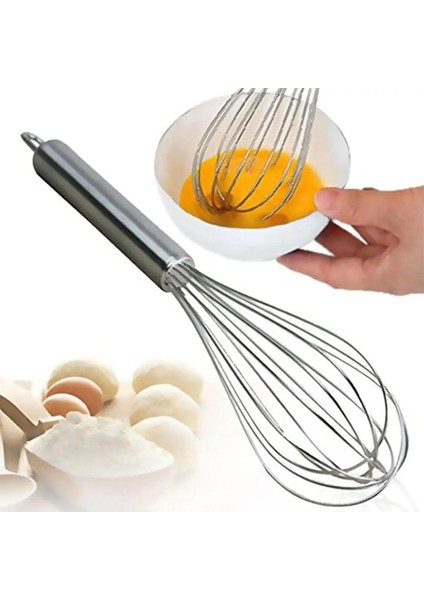 No.4 Tarzı Mutfak Yumurta Araçları Yumurta Çırpıcı Paslanmaz Çelik Yumurta Çırpıcı Balon Tel Çırpma El Yumurta Kreması Süt Mikser Mutfak Pişirme Aksesuarları (Yurt Dışından)