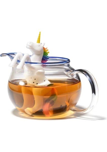 Mofunyo Gıda Sınıfı Unicorn Şekli Silikon Çay Demlik Süzgeçler Filtre (Yurt Dışından) fiyatları