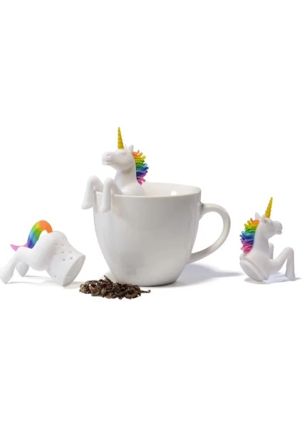 Mofunyo Gıda Sınıfı Unicorn Şekli Silikon Çay Demlik Süzgeçler Filtre (Yurt Dışından) fırsatları