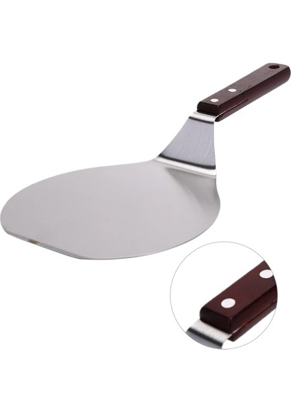 Pizza Bakeware Pasta Toolece Paslanmaz Çelik Haşlanma Önleyici Pizza Spatula Kek Küreği Mutfak Aksesuarları (Yurt Dışından)
