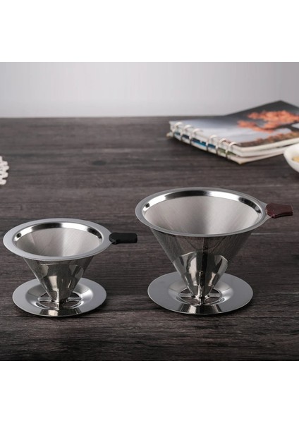 No.2 Tarzı Paslanmaz Çelik Kahve Filtresi Yeniden Kullanılabilir Çift Katmanlı Filtreler Huni Kahve Damlatıcı Filtre Fincan Dayanıklı Kahve Demleme Araçları (Yurt Dışından) fiyatları
