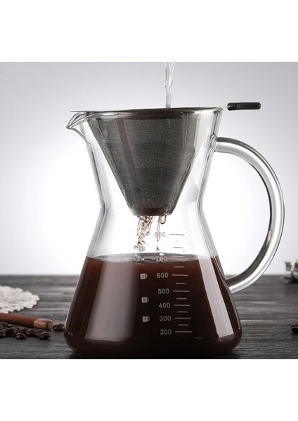 No.2 Tarzı Paslanmaz Çelik Kahve Filtresi Yeniden Kullanılabilir Çift Katmanlı Filtreler Huni Kahve Damlatıcı Filtre Fincan Dayanıklı Kahve Demleme Araçları (Yurt Dışından) fırsatları