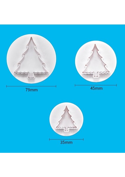 Noel Ağacı Stili Et Kar Tanesi Fondan Kek Dekorasyon Piston Sugarcraft Kesici Kalıp Araçları Noel Pastası Dekorasyon Araçları (Yurt Dışından)