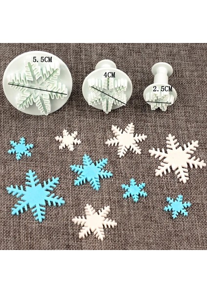 Noel Ağacı Stili Et Kar Tanesi Fondan Kek Dekorasyon Piston Sugarcraft Kesici Kalıp Araçları Noel Pastası Dekorasyon Araçları (Yurt Dışından) modelleri