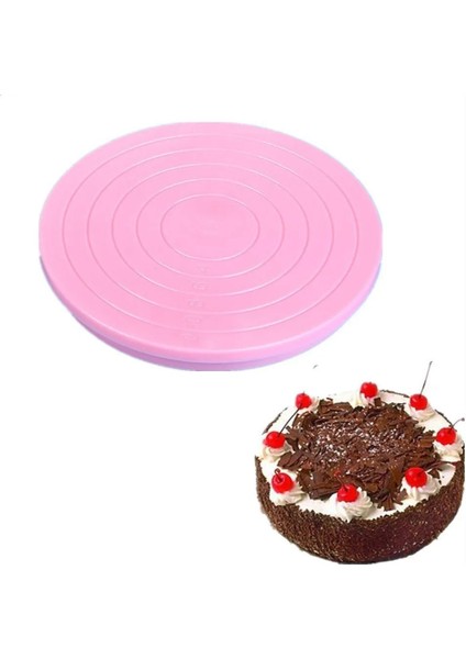 14 cm Kek Tabağı Döner 360 Derece Dönen Kaymaz Yuvarlak Kek Standı Kek Dekorasyon Döner Tabla Mutfak Pişirme Aracı (Yurt Dışından)