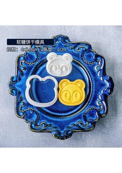 E1307-RUANTANG Stili 3D Japeness Oyunu Hayvan Geçişi Çerez Kesici Şeker El Sanatları Kalıp Bisküvi Kalıpları Çerez Damga Kesici Fondan Kek Dekorasyon Aracı (Yurt Dışından)