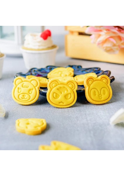 E1307-RUANTANG Stili 3D Japeness Oyunu Hayvan Geçişi Çerez Kesici Şeker El Sanatları Kalıp Bisküvi Kalıpları Çerez Damga Kesici Fondan Kek Dekorasyon Aracı (Yurt Dışından) fiyatları