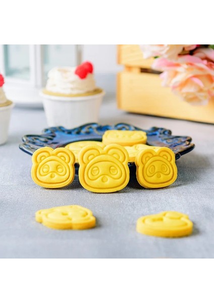 E1307-RUANTANG Stili 3D Japeness Oyunu Hayvan Geçişi Çerez Kesici Şeker El Sanatları Kalıp Bisküvi Kalıpları Çerez Damga Kesici Fondan Kek Dekorasyon Aracı (Yurt Dışından) modelleri