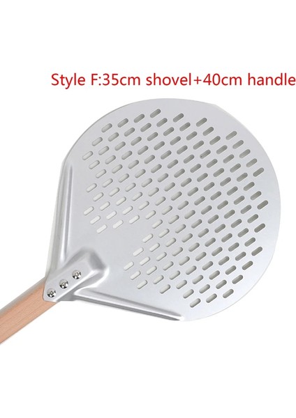 F Stili Inç Taşınabilir Fırın Spatula Ev Pişirme Pasta Aracı Ahşap Saplı Pizza Spatula Uzun Saplı Pizza Küreği (Yurt Dışından)