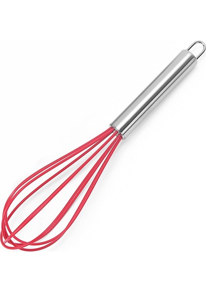 Kırmızı Stil Manuel Yumurta Çırpıcı Paslanmaz Çelik Silikon Balon Çırpma Krema Karıştırıcı Karıştırma Karıştırma Çırpma Balon Bobin Tarzı Yumurta Araçları (Yurt Dışından)