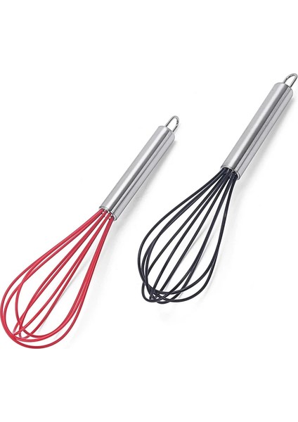 Kırmızı Stil Manuel Yumurta Çırpıcı Paslanmaz Çelik Silikon Balon Çırpma Krema Karıştırıcı Karıştırma Karıştırma Çırpma Balon Bobin Tarzı Yumurta Araçları (Yurt Dışından) fiyatları