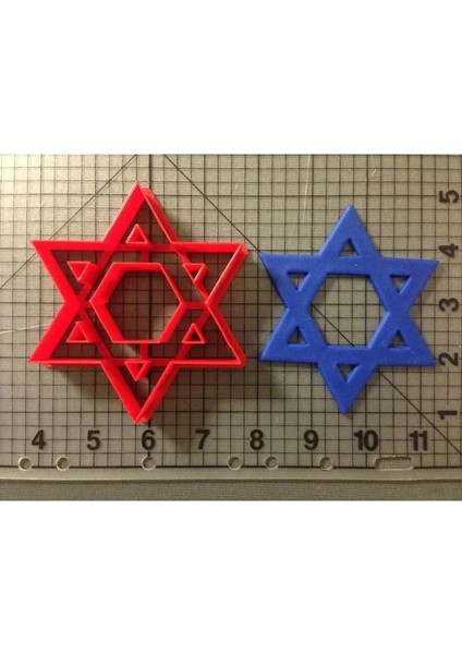 Davut Yıldızı 3 Inç Tarzı Yahudi Hanuka Tevrat Dreidel Menorah Davut Yıldızı 3D Baskılı Pla Çerez Kesiciler Okuma Boyutu Açıklama Boyutu Düşünmeyin (Yurt Dışından)
