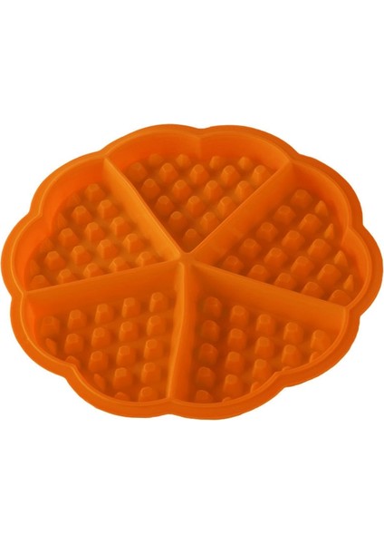 Turuncu Tarzı Yapışmaz Silikon Waffle Kalıp Şeker Jöle Çikolata Pişirme Kalıbı Ekmek Pasta Turta Tart Kalıp Muffin Maker Fondan Pasta Araçları Yeni (Yurt Dışından)