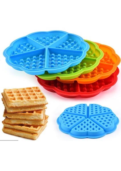 Turuncu Tarzı Yapışmaz Silikon Waffle Kalıp Şeker Jöle Çikolata Pişirme Kalıbı Ekmek Pasta Turta Tart Kalıp Muffin Maker Fondan Pasta Araçları Yeni (Yurt Dışından) modelleri