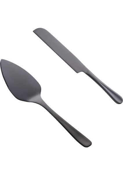 Siyah Set Stili Altın Paslanmaz Çelik Kek Kürek Bıçağı Pizza Peynir Sunucusu Kek Bölücü Bıçaklar Pişirme Araçları Fırın Mutfak Eşyası (Yurt Dışından)