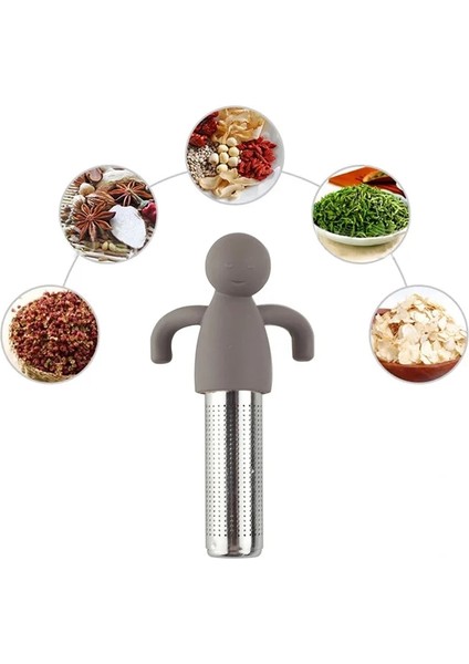 Yeşil Stil Küçük Adam Şekli Silikon Çay Süzgeci Çay Demleme Filtresi Demlemek Için Çay Poşetleri Çay Bardağı Dekorasyonu Mutfak Aksesuarları ve Aletleri (Yurt Dışından) fırsatları