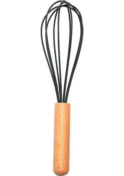 Koyu Gri Tarzı Manuel Yumurta Çırpıcı Mikser Mini Ahşap Mutfak Yumurta Çırpma Fırında Aracı Yumurta Karıştırıcı Silikon Çevre Dostu (Yurt Dışından)