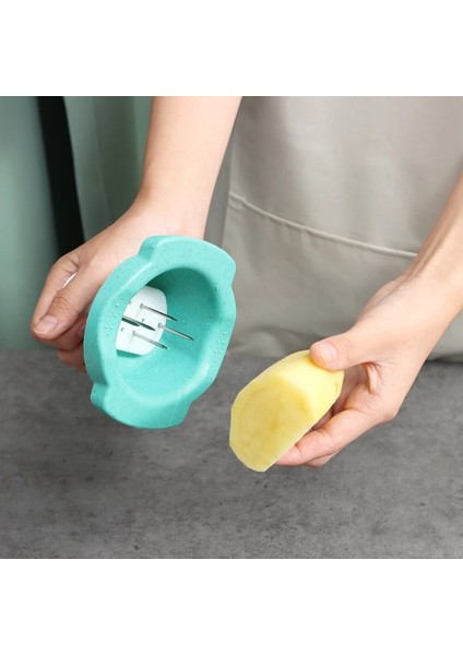 10 mm Koruyucu Stili Patates Kızartması Kesici Kızartma Patates Bıçağı Sebze Araçları Paslanmaz Çelik Dilimleme Fry Meyve Gadget Dalgalı Kesme Salata Aletleri (Yurt Dışından) indirimleri