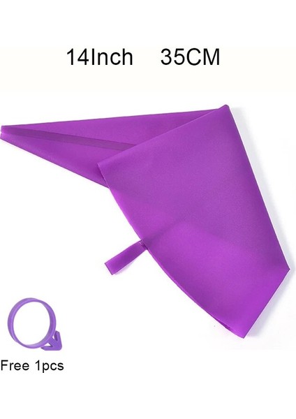 35CM 2 Adet Tarzı Dıy Yeniden Kullanılabilir Puf Kek Ucu Silikon Pasta Torbası Krem Tereyağı Paslanmaz Çelik Meme Dekor Pişirme G Çanta Mutfak Aletleri (Yurt Dışından)