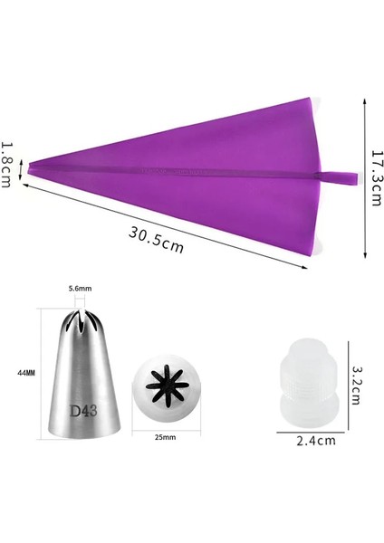35CM 2 Adet Tarzı Dıy Yeniden Kullanılabilir Puf Kek Ucu Silikon Pasta Torbası Krem Tereyağı Paslanmaz Çelik Meme Dekor Pişirme G Çanta Mutfak Aletleri (Yurt Dışından) modelleri