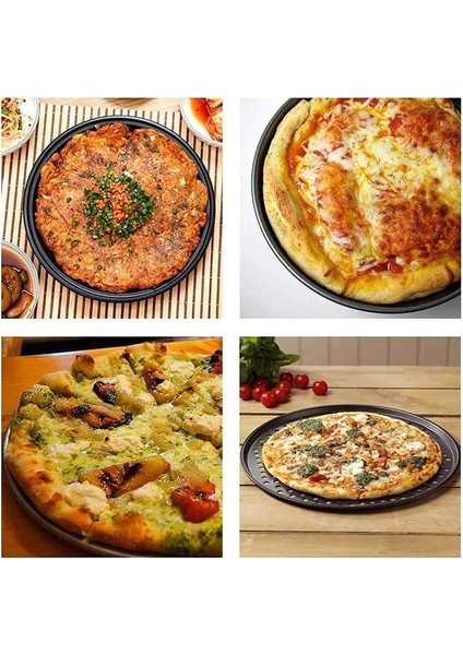 28CM Deliksiz Stil Yapışmaz Karbon Çelik Pizza Sebzelik Tepsiler Fırın Delikli Yuvarlak Derin Çanak Plaka Bakewave Kalıp Fırın Ev Mutfak Gereçleri (Yurt Dışından) indirimleri