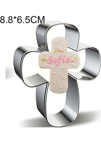 Açık Sarı Stil Atisserie Reposteria Paskalya Çapraz Metal Çerez Kesici Fondan Kek Dekor Araçları Bisküvi Kalıp Pastane Bakeware (Yurt Dışından)