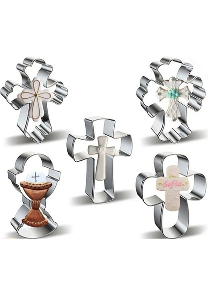 Açık Sarı Stil Atisserie Reposteria Paskalya Çapraz Metal Çerez Kesici Fondan Kek Dekor Araçları Bisküvi Kalıp Pastane Bakeware (Yurt Dışından) fiyatları