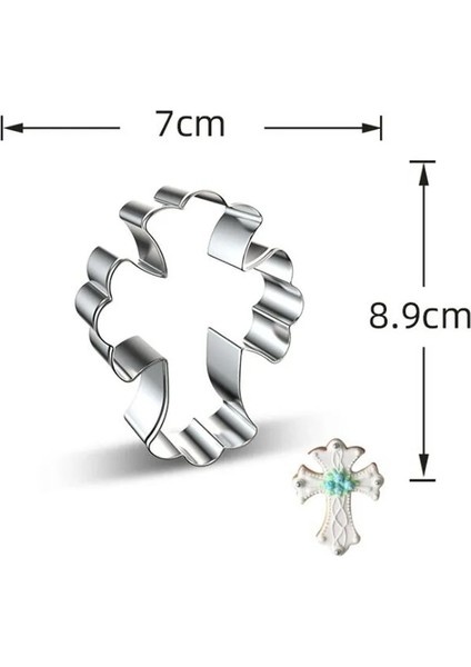 Açık Sarı Stil Atisserie Reposteria Paskalya Çapraz Metal Çerez Kesici Fondan Kek Dekor Araçları Bisküvi Kalıp Pastane Bakeware (Yurt Dışından) modelleri